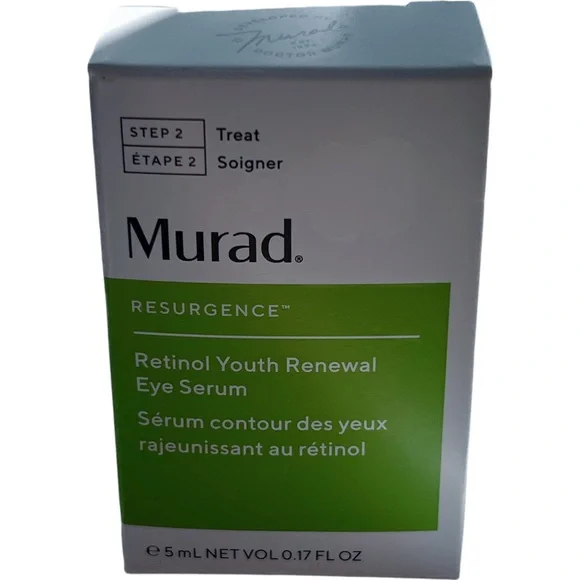 Murad Retinol Youth Renewal Eye Serum - White and Green Packaging. 0.17 fl oz - Picture 2 of 3